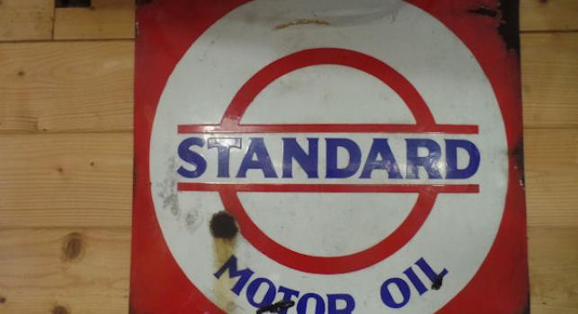 Standard moto oil Sign