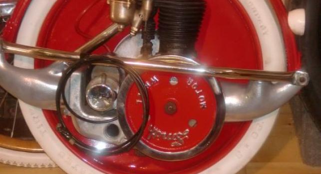 Indian Bicycle with Smith Motor Wheel circa 1915