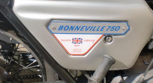 Triumph Bonneville 750cc Silver Jubilee 1977