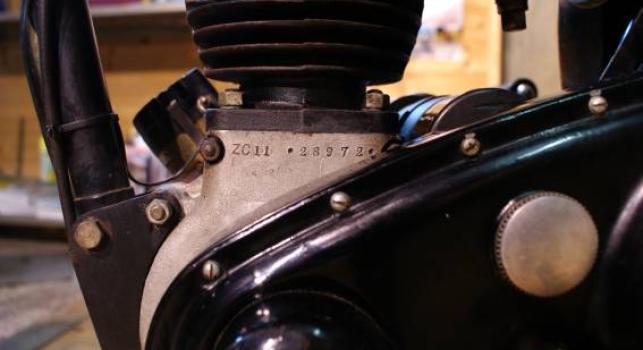 BSA C11   250 cc  1952