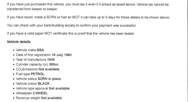 BSA M24 500cc Gold Star 1939