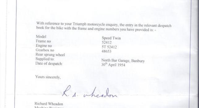 Triumph 5T 500cc 1954