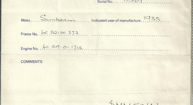 Sunbeam Lion 496cc 1935