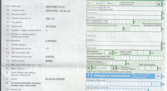 Triumph Model H 1917 550cc