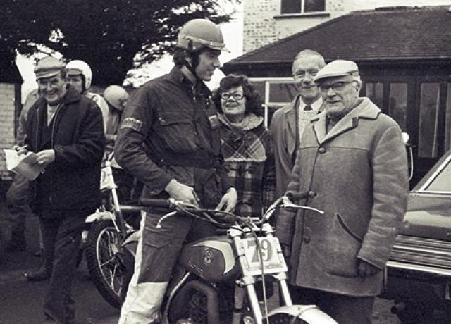 Vic Brittain Trials Rider 1978
