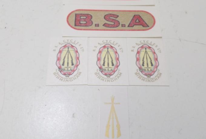 BSA B20 Transfer Set 1937