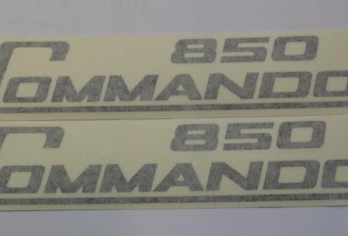 Norton Commando 850 Panel Sticker, Black /Pair