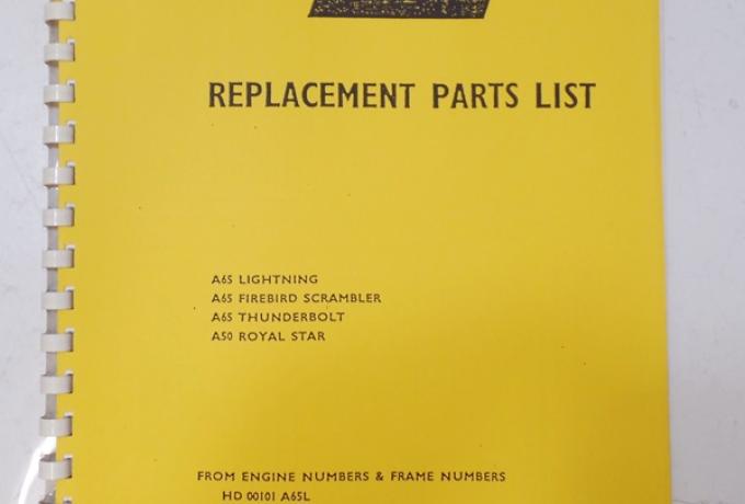 BSA Replacement Parts List 1970  Copy