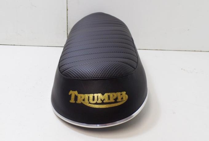 Triumph T160 Seat Black Basketweave Top