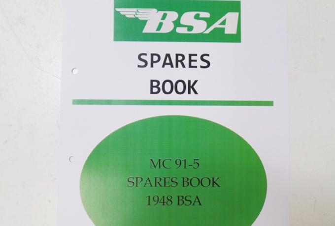BSA Spares Book MC 91-5 1948