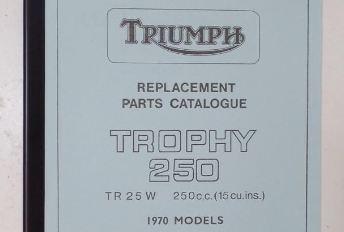 Triumph Trophy TR25W 1970 Parts Book