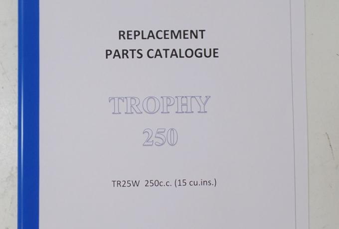 Triumph Trophy 250 Parts Book 1968