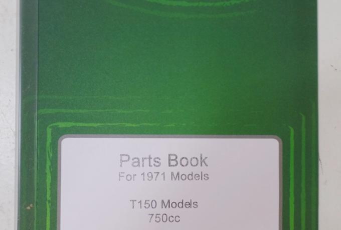Triumph Trident T150 750cc 1971 Parts Book