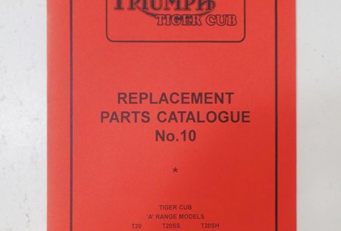 Triumph Tiger Cub Parts Catalogue No. 10