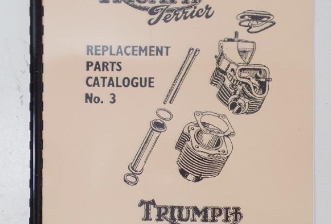 Triumph Terrier and Tiger Cub Parts Book No.3 1956