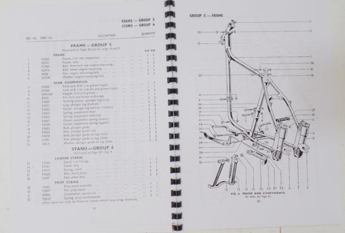 Triumph Terrier and Tiger Cub Parts Book No.3 1956