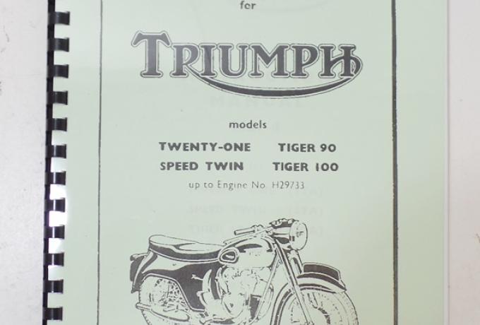 Triumph Instruction Manual No.4 1963