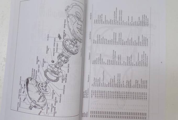BSA B40 Star / Sports Star Spare Parts Book