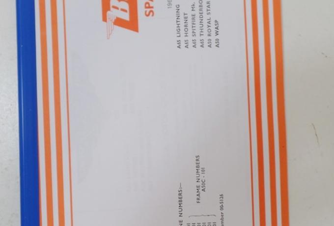 BSA A65 Parts Book 1966