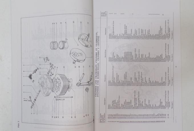 BSA B44SS Parts Book 1968