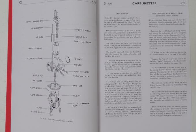 BSA D14 Workshop Manual Book