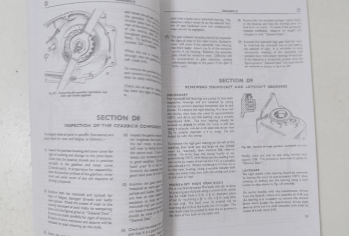 Triumph T120 TR6  6T 650cc 1971 Workshop Manual Book