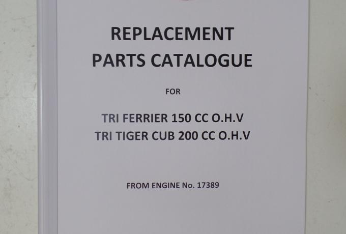 Triumph T20 Cub No4 1957 Parts Book