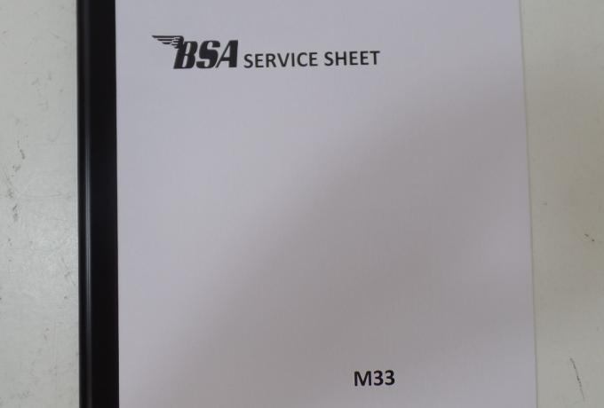 BSA M33 Service Sheet