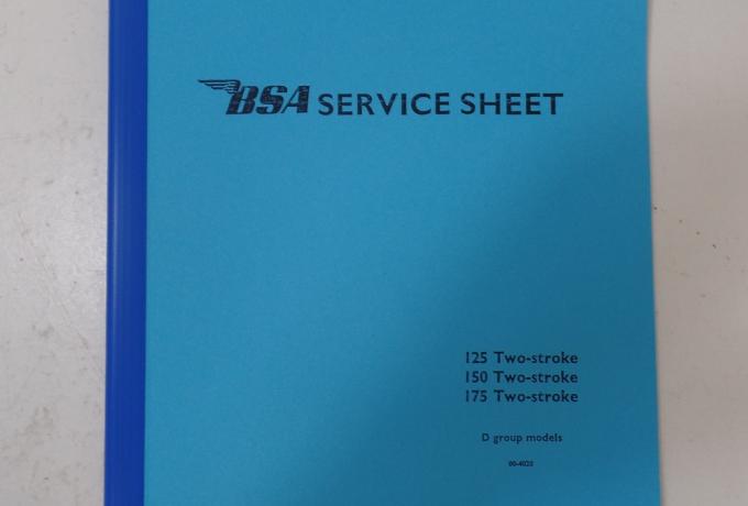 BSA Bantam Service Sheet 