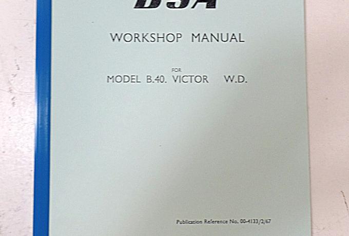 BSA B40WD Victor Workshop Manual