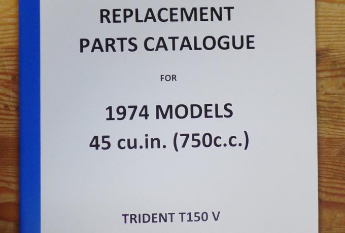 Triumph T150V 1974 Parts Book