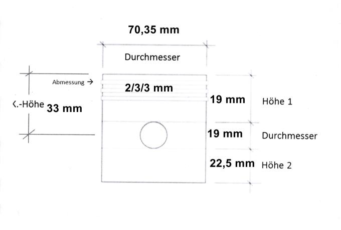 Heplex Piston 70.35mm