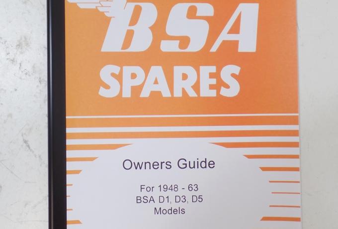 BSA Bantam D1/D3/D5 Owners Guide 1948-63