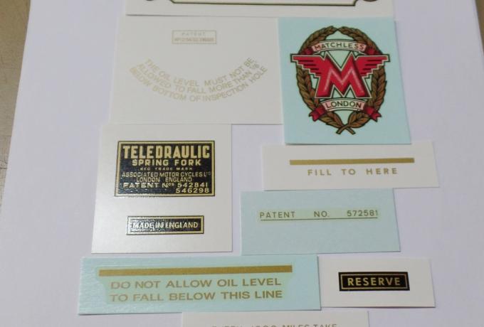 Matchless Transfer Set  G80 1954