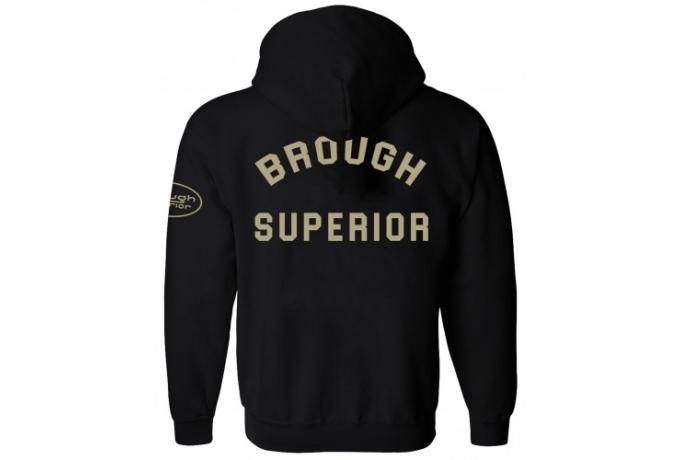 Brough Superior OG Kangaroo Hoodie Black X-Large 