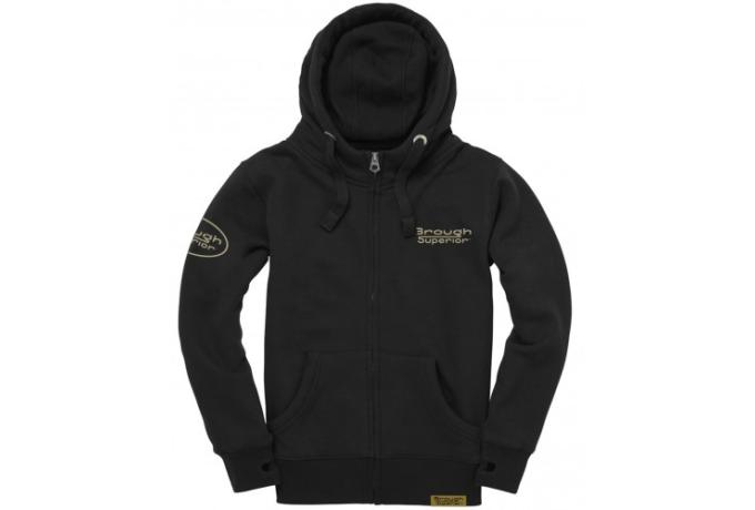 Brough Superior OG Zipped Hoodie Black Medium