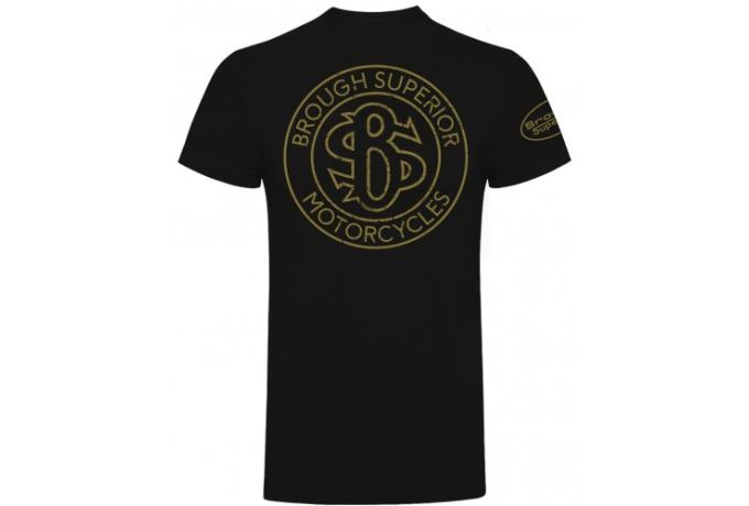 Brough Superior Roundel Logo T-Shirt Black 2XL