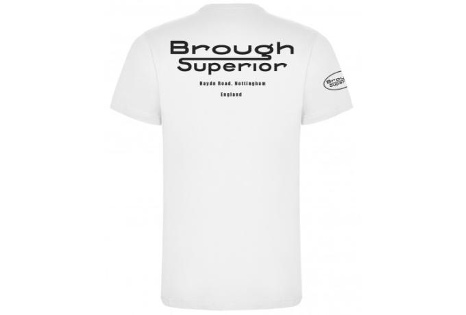 Brough Superior George Brough Oval T-Shirt White Small
