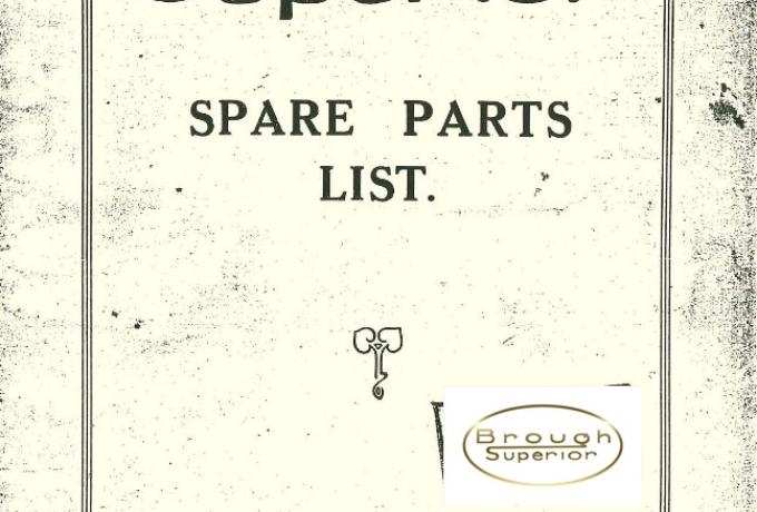 Brough Superior parts catalogue