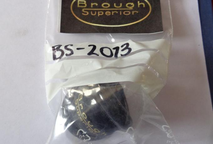 Brough Superior Schwarz und Gold Perlen Halskette