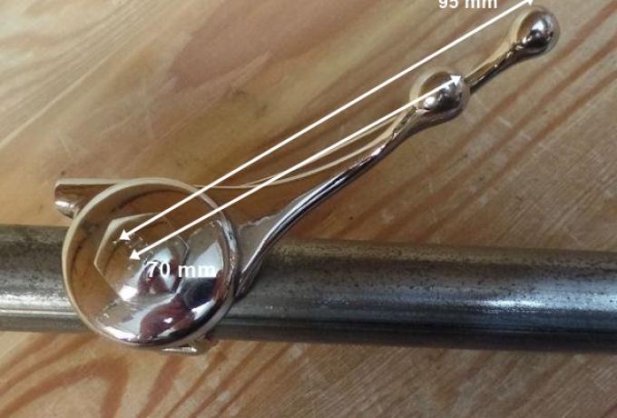 Amac Doppelhebel Nickel 1" rechte Seite