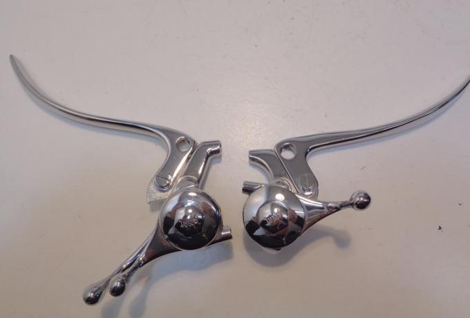 Amal Clutch Double Lever 1"  + Brake Lever with Air Lever 25mm - 1" RHS 25 mm Ariel