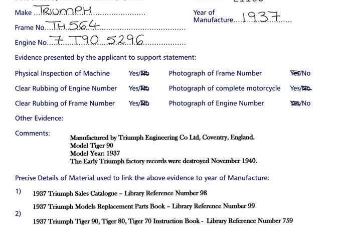 Triumph T90  500 cc 1937