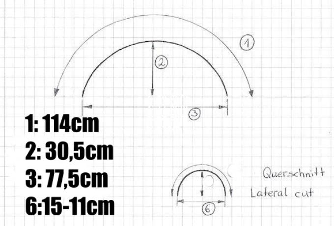 Triumph T150 Rear Mudguard Long 