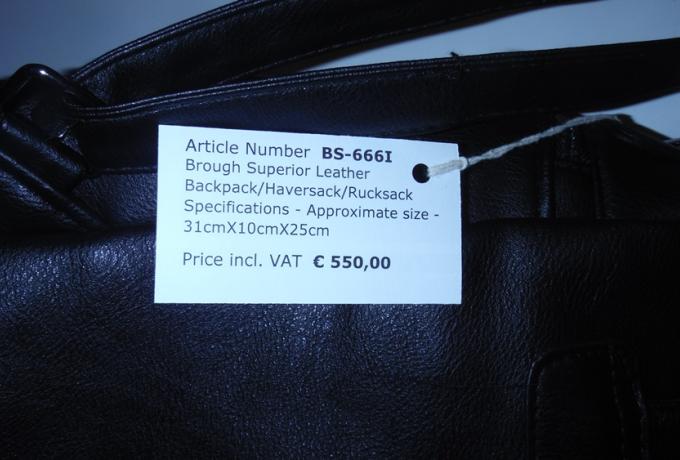 Brough Superior Leather Backpack/Haversack/Rucksack