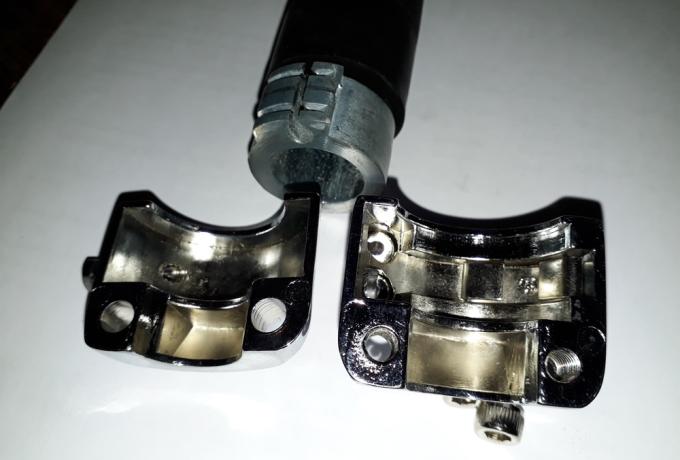 Twist Twin/Throttle Grip with Rubbers Amal Replica 7/8" - 22mm new