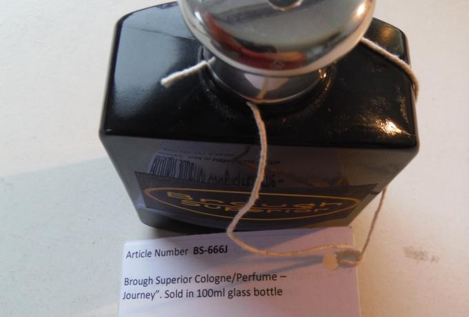 Brough Superior  Cologne/Perfume – “Journey” Sold in 100ml glass bottle