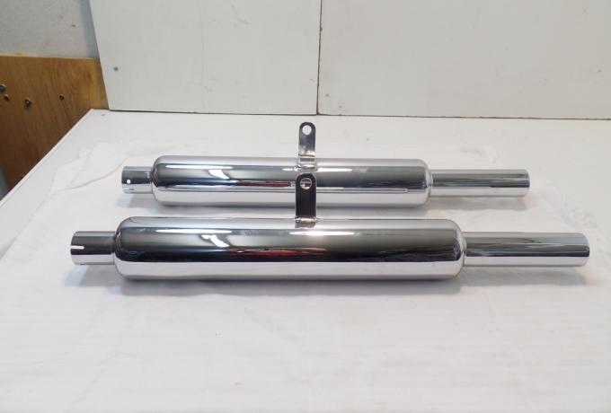 BSA A7 / Shooting Star Silencer Pair 1 1/2" 