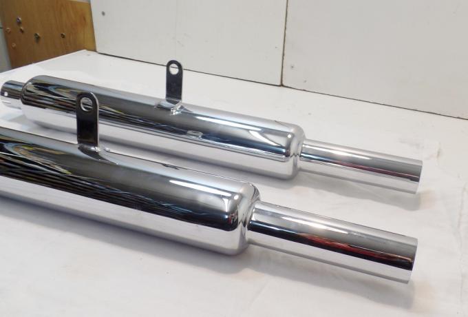 BSA A7 / Shooting Star Silencer Pair 1 1/2" 