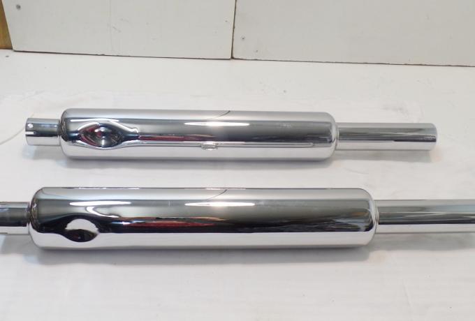 BSA A7 / Shooting Star Silencer Pair 1 1/2" 